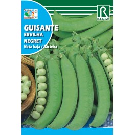Semillas Leguminosas Guisantes Negret, mata baja, precoz