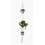 Macramé 3 macetas blanco (para maceta 10 cm Ø)