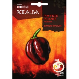 Semilla Pimiento picante Habanero chocolate (450.000 scoville)