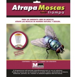 Trampa atrapamoscas Redtop con cebo