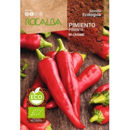 Semilla pimiento picante Cayenne (ecológica)